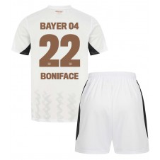 Bayer Leverkusen Victor Boniface #22 Bortedraktsett Barn 2024-25 Kortermet (+ korte bukser)